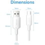 Vention Cable USB 2.0 de USB-A a USB-C, 1m, Blanco, CTQWF